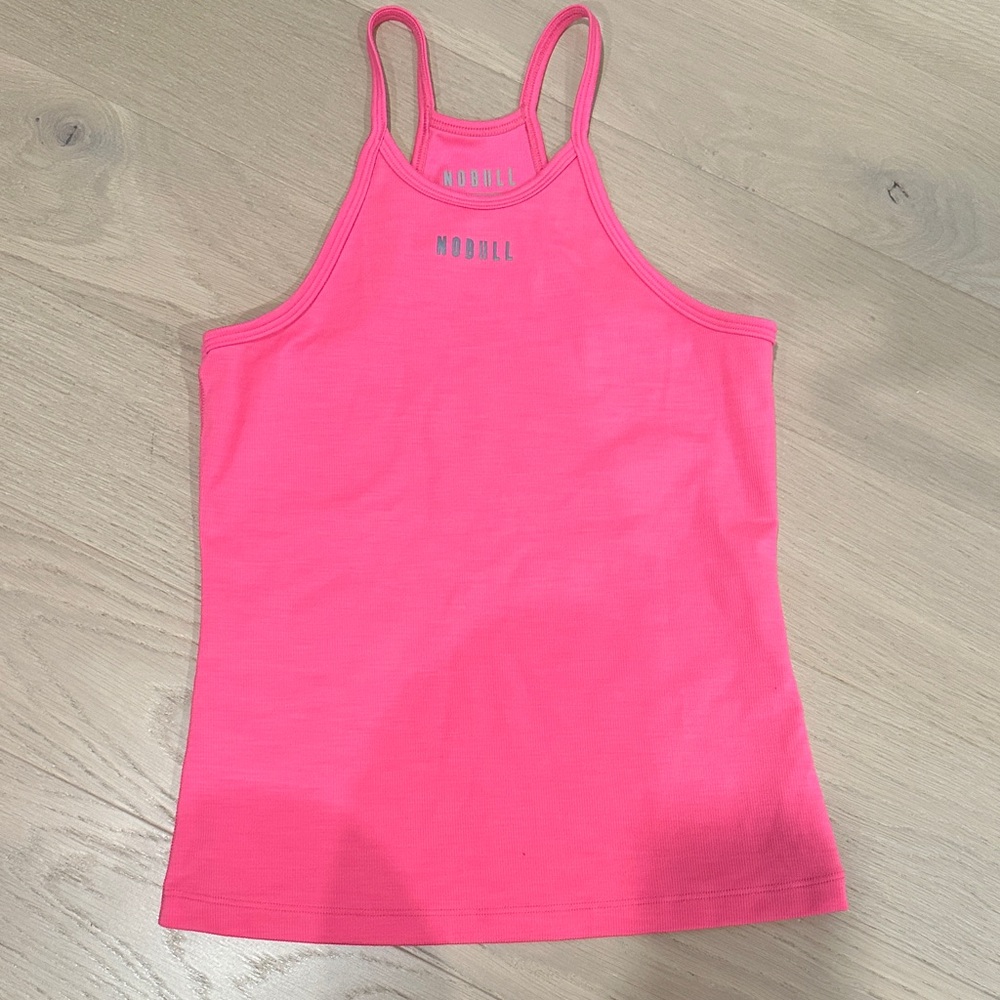 NOBULL Neon Pink Tank Top medium